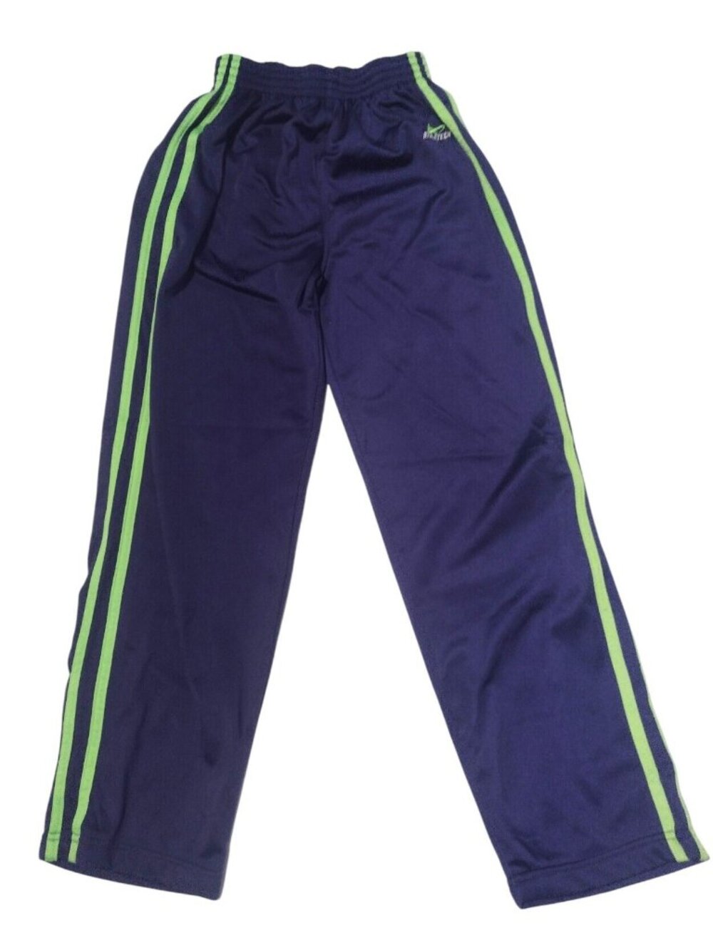Vintage Athletech Nylon Striped Track Pants Youth 10 Lined Purple Active Sporty